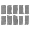 10pcs Finger Sleeves Protectors Sports Elastic Thumb Sleeves Finger Brace Straps Pain ReliefGray