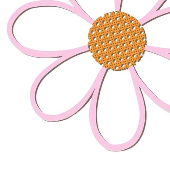 6Pcs/Set Flower Wall Decoration Wooden Flower Cutout Rustic Flower Wall Art Ornament