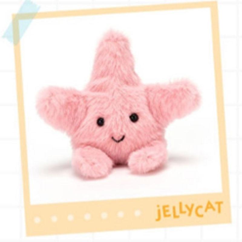 Jellycat Морские животные Пушистая морская звезда Кукла-компаньон Плюшевая кукла 10 см высотой