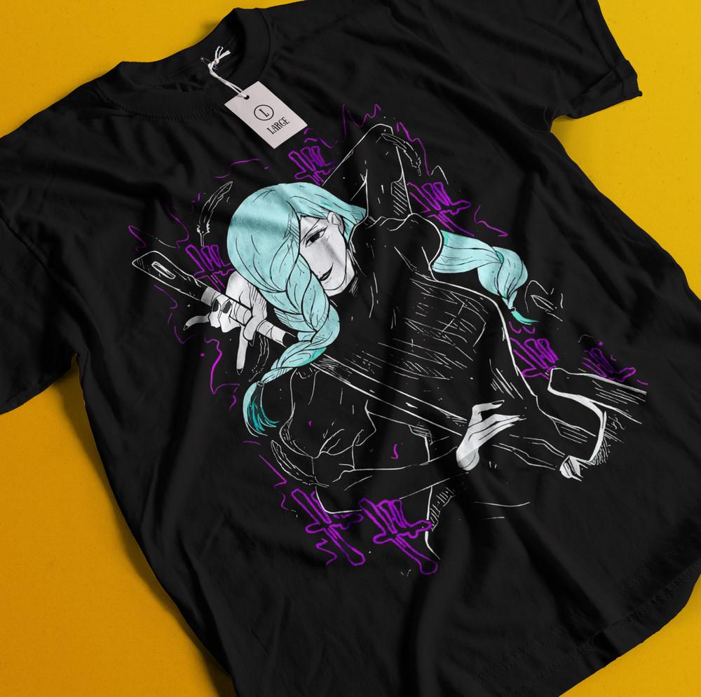 Футболка «Дзюдзюцу Кайсен Мэй Мэй» Годзё Сатору Сукуна Мегуми Итадори Футболка ужасов