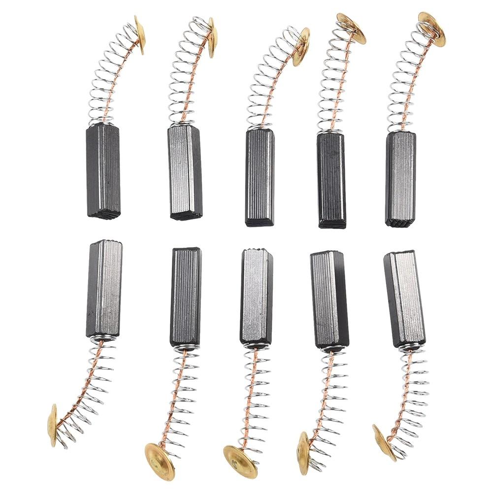 10pcs 6x6x20mm Carbon Brushes For Electric Motor Drill Angle Grinder New