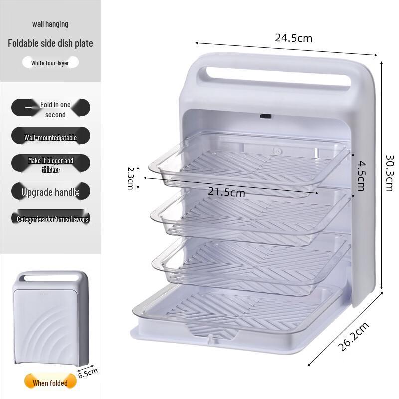 ZISIZ Foldable Kitchen Prep Tray Rack
