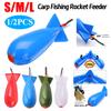 Carp Fishing Rocket Feeder Spod Bomb Float Lure Bait Holder Spomb Pellet Feeders Fishing Tackle Feeders Fishing Accessories