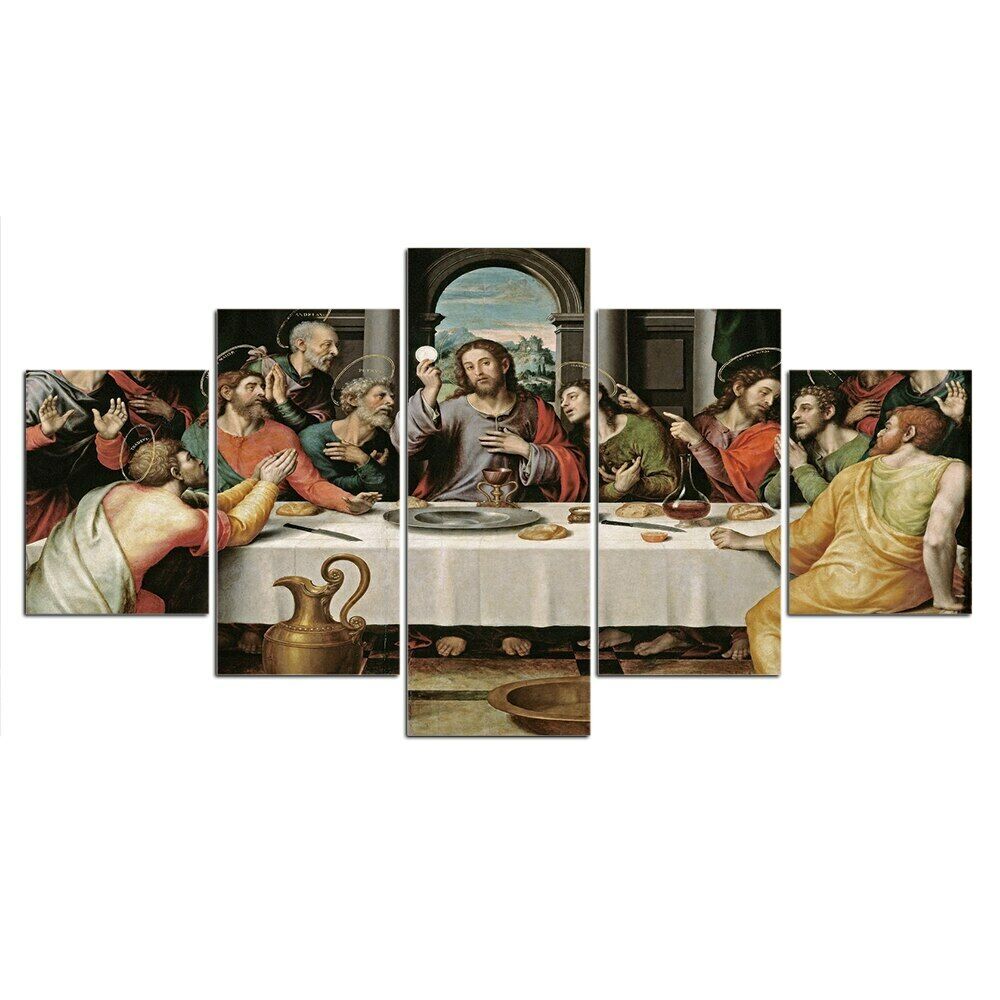 5 шт. Тайная Вечеря Религиозный Декор 5 шт. фотографии холст картины настенный постер HD печать домашний декор без рамки абстрактная