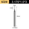 3.175mm Shank 2 Flute End Mill Tungsten Carbide End Mill Drill Bit CNC Router Bit  Woodworking