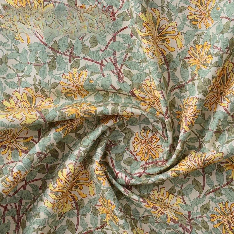 100x145cm Morris Fabric Ethnic Cotton Sewing Patchwork Accessories Vintage Home Decor Textile Per Meter