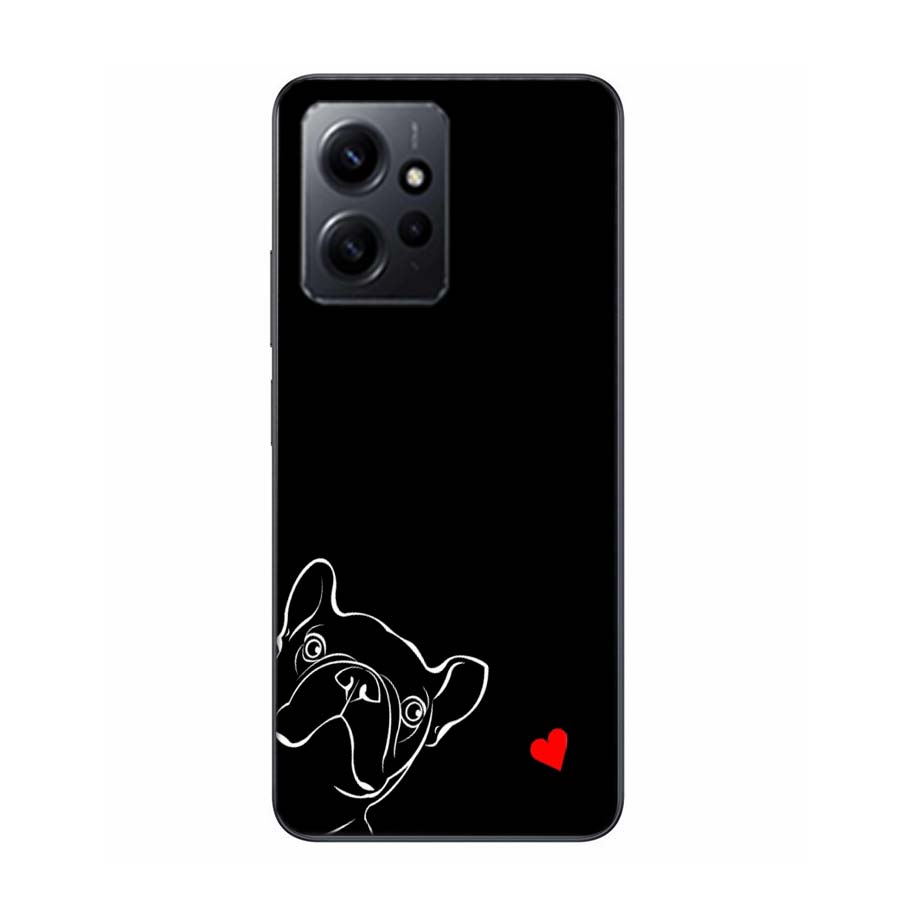French Bulldog Black White Phone Case For Redmi Note 13 5G 14 Pro Plus Redmi 12 12C 13C 14C 10 10A 10C 9 9C 9T 9A 8 8A K70 Pro T