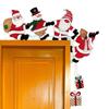 1pc Santa Christmas Stylish Snowman Reindeer Frame Sign Pretty Hanger Ornament Fashion Door Corner Decor Wooden For Party House