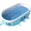 Large Foldable Home Pool No Need To High Safe and Quick Opening and Closing Easy Storage Oval Design Suitable for Water Protection For Indoor Use and