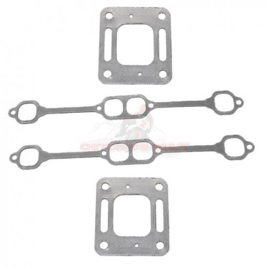 Gasket manifold mercruiser 5.0 mpi 5.7 350 mag riser block v8 elbow kit