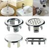 Керамическая раковина Хромированная заглушка для отверстия Раковина Круглое кольцо Запасная крышка Полая крышка перелива Крышка раковины