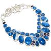 Owhyee Blue Opal,Amethyst Gemstone Handmade 925 Silver Jewelry Necklace 18" JCN409-133