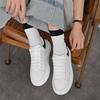 Белые женские туфли, весенне-летние новые повседневные универсальные туфли на толстой подошве, кроссовки, мужская обувь для пар из первого слоя из воловьей кожи