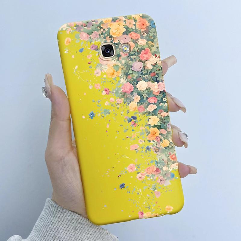 Чехол для Samsung Galaxy A5 2016 A7 2017 Дизайн 'Цветочные Девушки' Мягкий Силикон ТПУ Задняя Панель для SM-A510F A520F A720F Чехлы