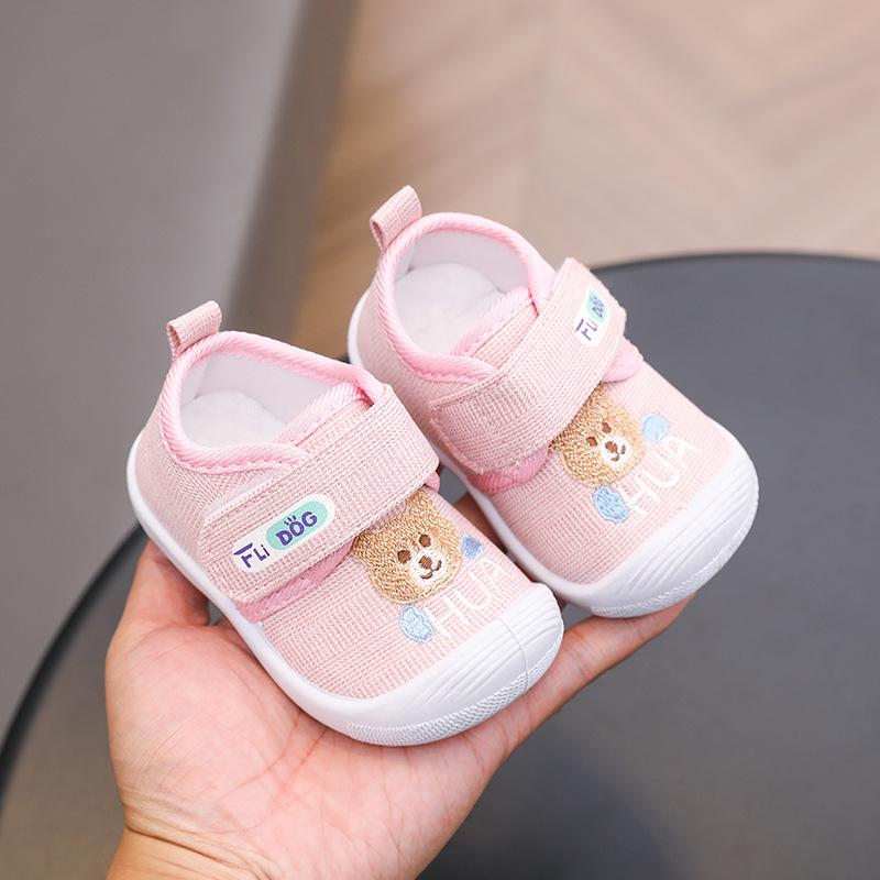 Infant and Toddler Closed-toe Anti-kick Cloth Shoes Breathable Baby Shoes Soft-soled Toddler Shoes