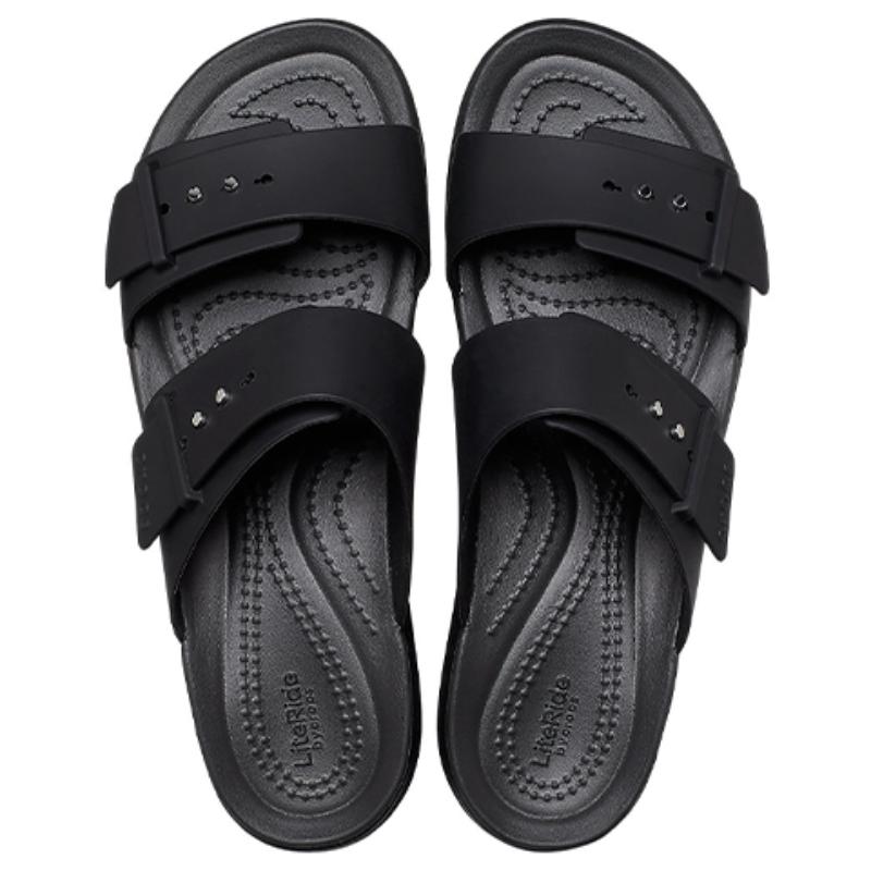 Crocs Бруклинские низкие тапочки сандалии женские черные