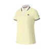 Теннисная серия Модный Универсальный Повседневный Простой Спортивный Трикотажный Поло с коротким рукавом Женские топы Флуоресцентно-зеленый A11W523109F-LG