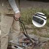 Outdoor BBQ Charcoal Clamp Portable BBQ Iron Fire Tongs Duckbill Fire Tongs Solid Insulated Handle Extended Wood Charcoal Clamp
