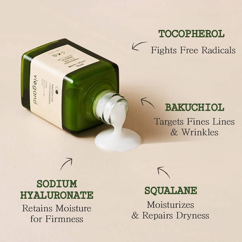 Viegano Бакучиол + токоферол Веганская восстанавливающая сыворотка 35 мл