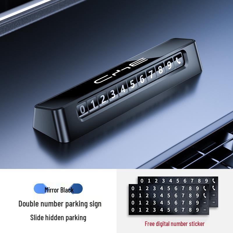 Premium BYD Temporary Parking Sign for Cars: Compatible with Song Plus, Qin DMi, Han EV, Yuan Pro, Tang, Seal 06