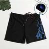 Men's Quick-Dry Swim Trunks Set: Swimwear with Loose Square Leg, Professional Swim Goggles & Cap Included