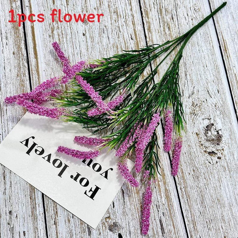 Simulated Bouquet Lavender Artificial Plastic Artificial Flower For Decor Indoor