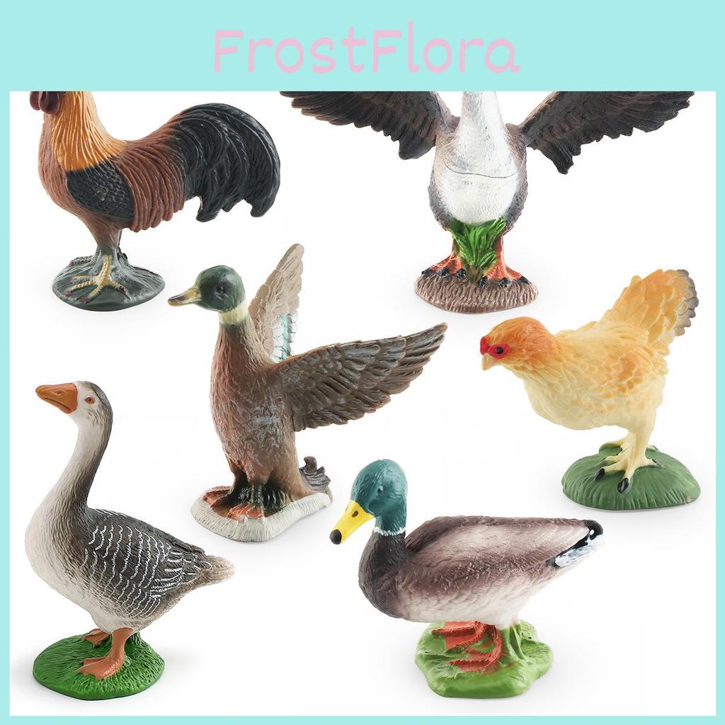 Farm Animal Chicken Duck Goose Model Set For Kids Education And Home Decor With Pvc Realistic Bird Figures