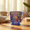Набор чашек для кофе Цветные церковные чашки для христианских подарков Верные друзья Ручная работа 400 мл Кофейные кружки с крестом с религиозным искусством