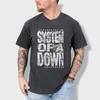 Футболка System Of A Down с потертостями и детская футболка Винтажный стиль SOAD Футболка группы Унисекс Графическая Рок-футболка и детская футболка Подарок для фанатов