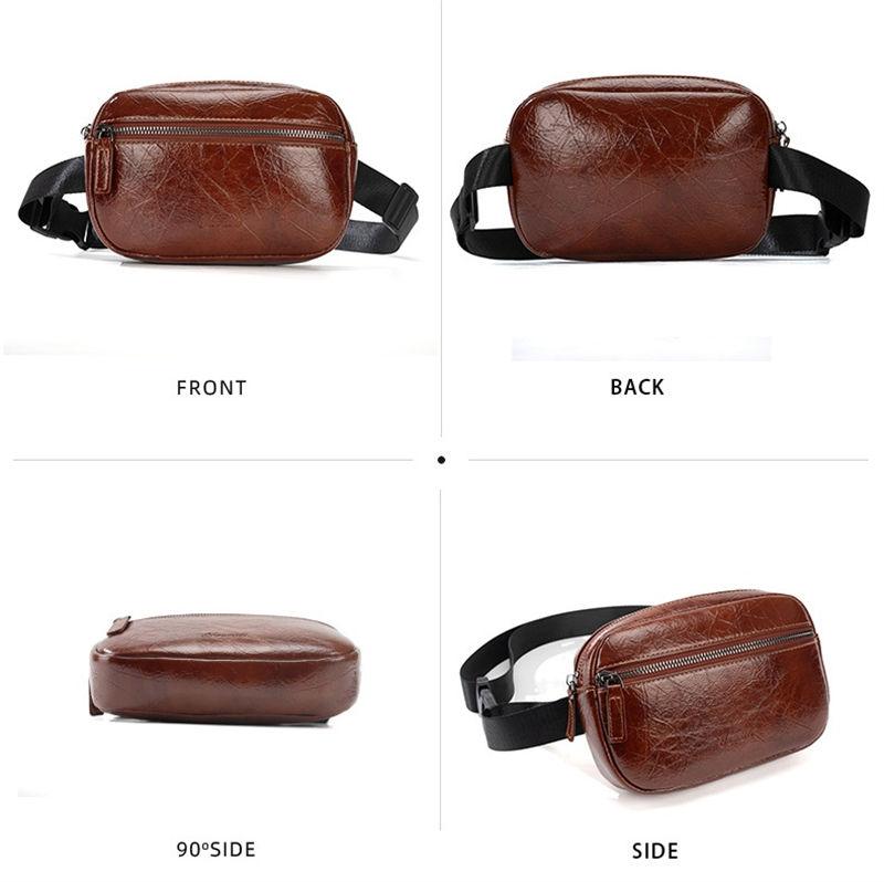 Adjustable Waist Bags Vintage Design Phone Bag Artificial Leather Square Purse