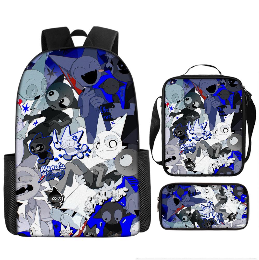 Рюкзак Sprunki Rhythm Box для начальной школы, третий и четвертый классы, легкий студенческий школьный рюкзак