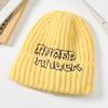 JYL TS DIY Толстая вязаная шапка Зимняя шапка-бини с защитой ушей Акрил