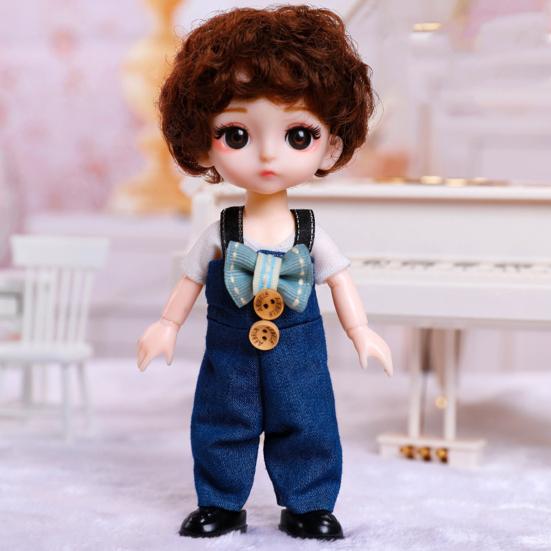 Игрушка для кукол 6 дюймов Изысканный Прост в уходе Удобный на ощупь 44204 Кукла с большими глазами для развлечений