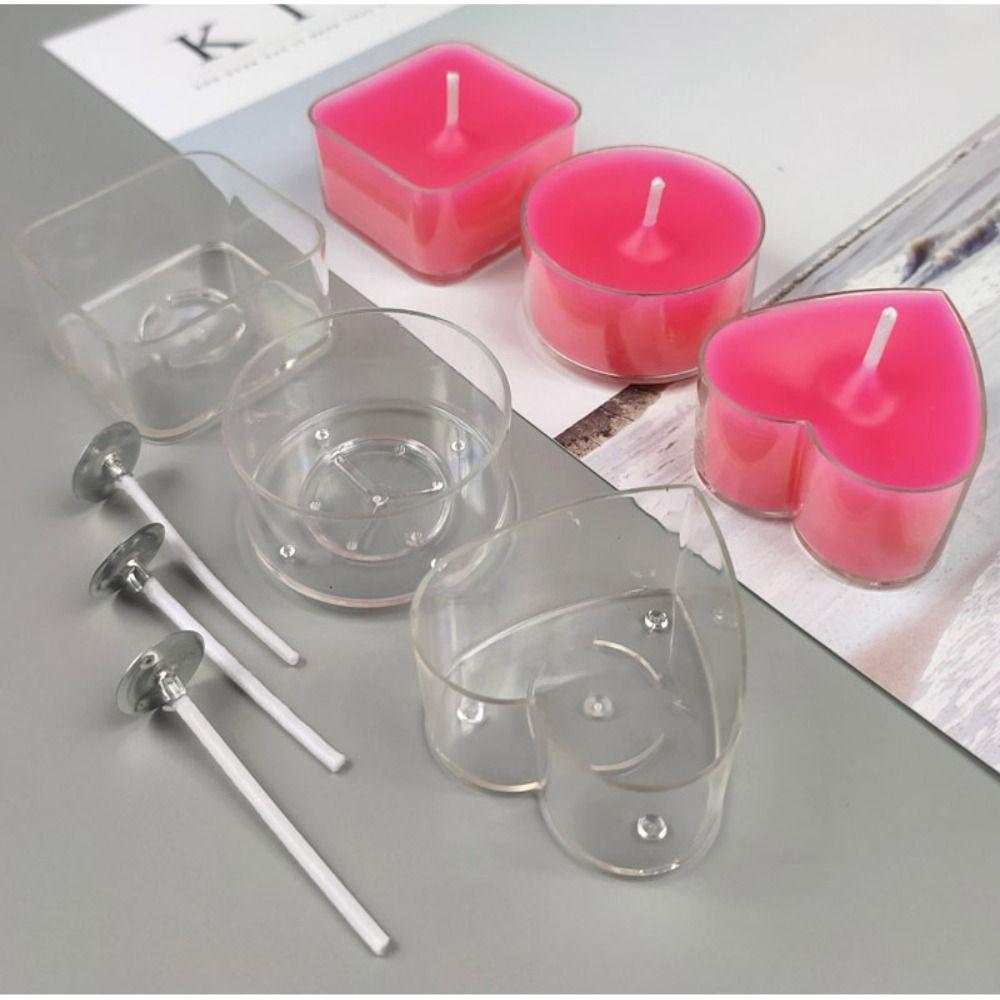 10Pcs Heat-Resistant Candle Mold Candle Making Supplies Candle Cup Holder Wedding