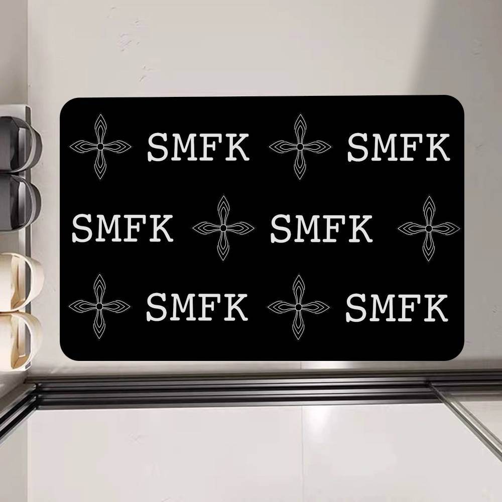 Fashion SMFK Entrance Door Mat Washable Non-Slip Living Room Sofa Chairs Area Mat Kitchen Welcome Doormat