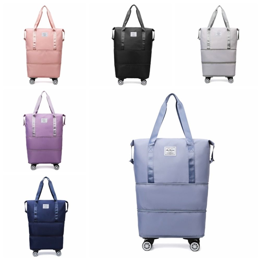 Складная дорожная сумка-тоут из ткани Оксфорд, спортивная сумка для хранения багажа, сумка для спортзала на колесах, для работы