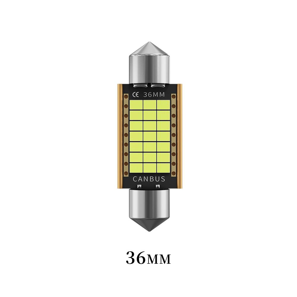 10 шт. C10W C5W Светодиодная Canbus Festoon 31 мм 36 мм 39 мм 41 мм Для Автомобиля Грузовика Лампочка Внутреннего Освещения Чтения Лампа Номерного Знака Белый 12 В 24 В