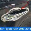 Для Toyota Rav4 Rav 4 2013-2016 2017 2018 Хромированная Накладка на Ручку Боковой Двери Чаша Защитная Отделка Внешние Аксессуары Стайлинг Автомобиля