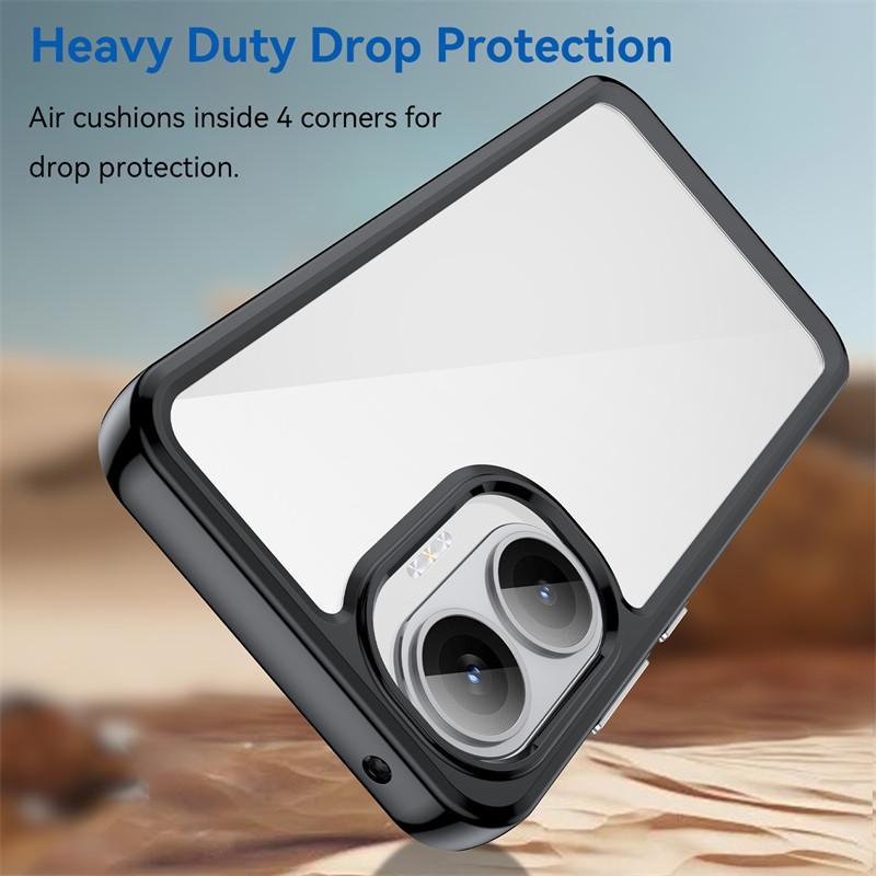 Для Xiaomi Poco F7 Чехол Xiaomi Poco F7 Чехол Funda Противоударный Прозрачный ПК + ТПУ Силиконовый Защитный Чехол для Телефона Для Xiaomi Poco F7