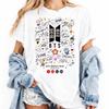 BTS 2026 Мировой тур Bangtan Boys Kpop ARMY Мерч Футболка Подарок фанату 2026 Лето Новая Мужская Женская Чистый хлопок Y2K Свободная Удобная Футболка