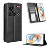 Кожаный флип-чехол для ZTE nubia Z70 Ultra Leather PU Phone Case противоударный прочный ретро-чехол