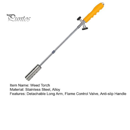 Уличная горелка для сорняков со съемной длинной ручкой, регулируемым клапаном управления пламенем, горелка для сжигания сорняков на пропане для кемпинга