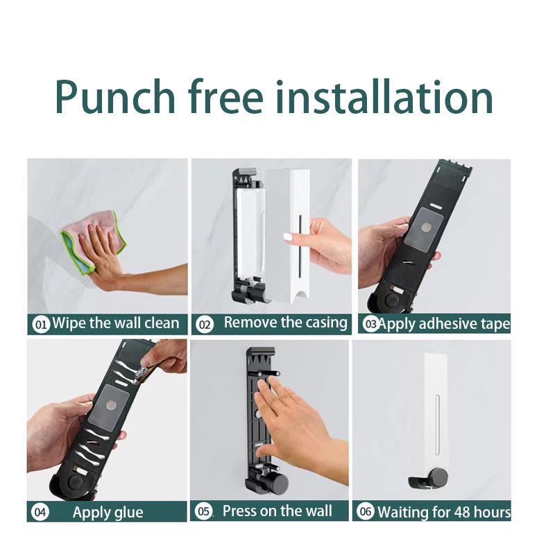 Настенный дозатор мыла и шампуня для ванной комнаты