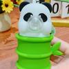 Funny Spit Bubble Keychain Creative Panda Bamboo Pendant Cartoon Panda Keychain  Accessory