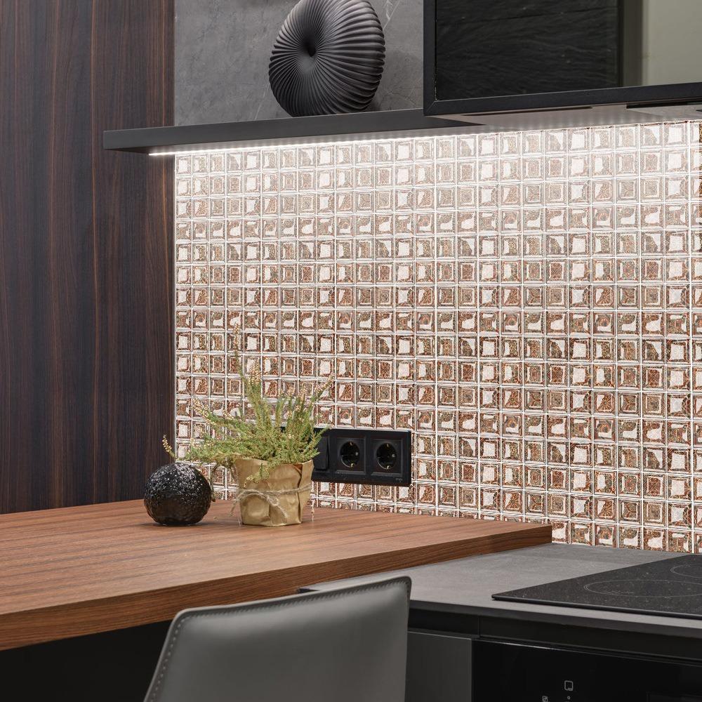 10 шт. Самоклеящиеся самоклеящиеся обои Водонепроницаемые наклейки на стену Кухня