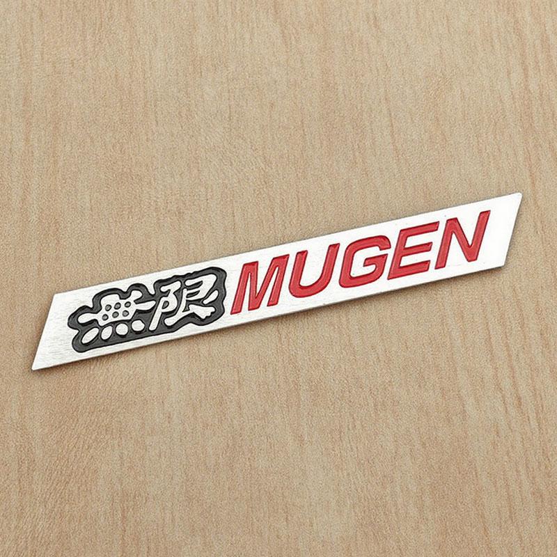 3D Металлические Буквы Логотип Mugen для Решетки Радиатора Автомобиля Наклейка на Задний Багажник Боковой Значок на Крыло для Автомобильных Аксессуаров Экстерьера