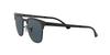 Ray-Ban Clubmaster Metal RB3716 186/R5 51 Sunglasses (Matte Black / Blue 51mm) - Japan Import [Authentic JDM Edition]