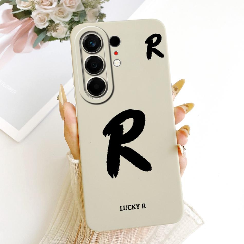 For Tecno Camon 50 Pro 4G CN5c Lucky Initial Letter Phone Case For Tecno Camon 50Pro 4G Soft Silicone Cases Bumpers