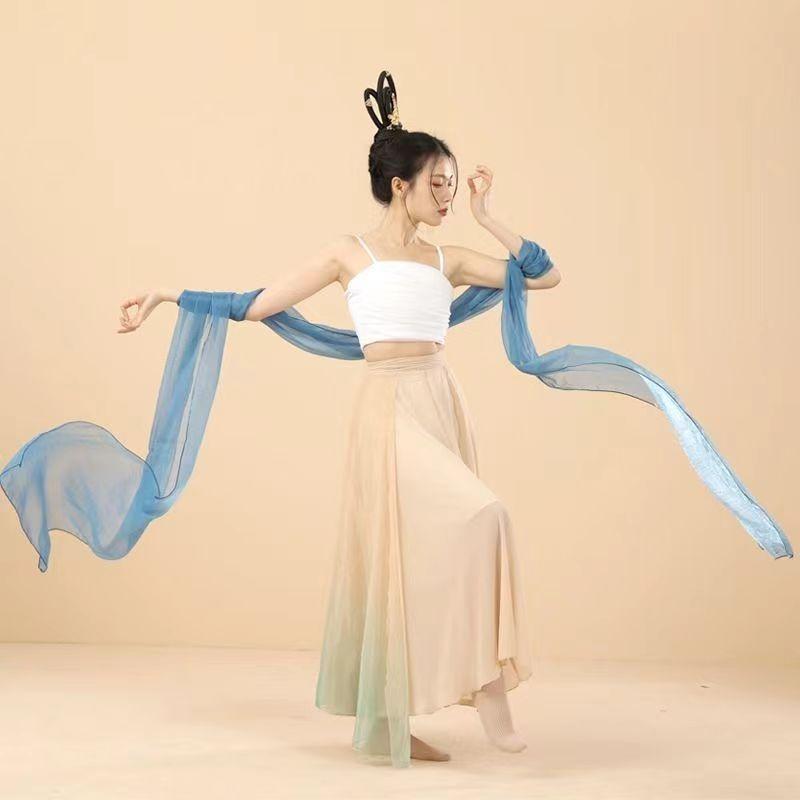 Ethereal Opera Costume Streamer Traditional Hanfu Long Shawl Elegant Chinese Ancient Dance Ribbon