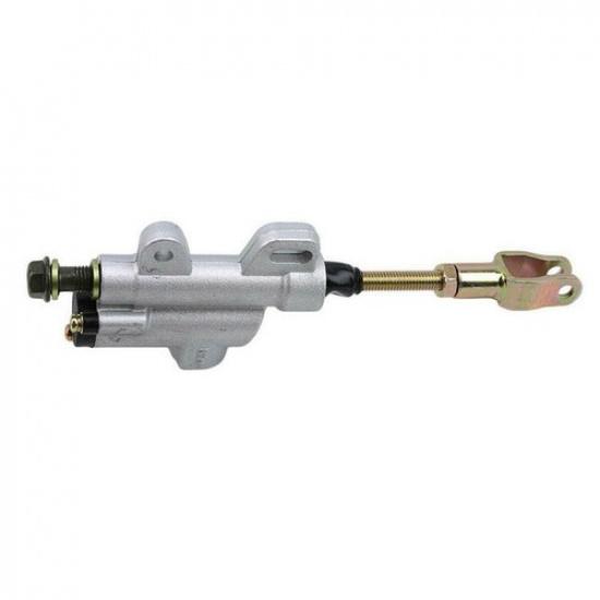 Motorcycle Rear Hydraulic Clutch Master Cylinder Brake Pump Silver 1PcUniversal